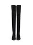 Figure View - Click To Enlarge - ISABEL MARANT ÉTOILE - 'Brenna' stretch suede thigh high boots
