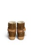 Back View - Click To Enlarge - ISABEL MARANT ÉTOILE - 'Nygel' leather strap shearling suede boots