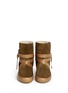 Figure View - Click To Enlarge - ISABEL MARANT ÉTOILE - 'Nygel' leather strap shearling suede boots