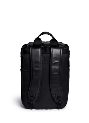 Back View - Click To Enlarge - LANVIN - Leather nylon backpack