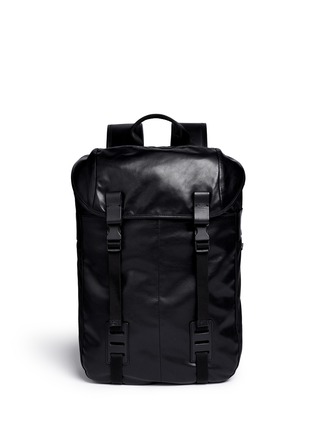 Main View - Click To Enlarge - LANVIN - Leather nylon backpack