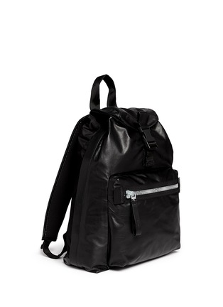 Figure View - Click To Enlarge - LANVIN - Paper effect calfskin backpack