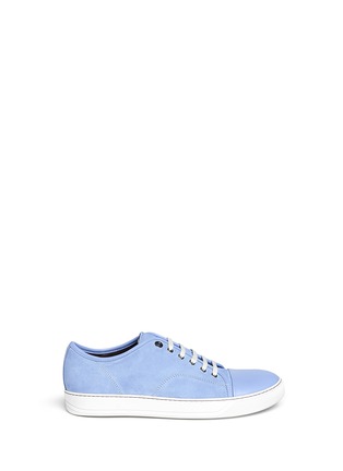 Main View - Click To Enlarge - LANVIN - Suede and patent leather sneakers