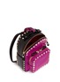 Detail View - Click To Enlarge - VALENTINO GARAVANI - 'Rockstud' mini colourblock leather backpack