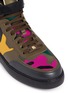 Detail View - Click To Enlarge - VALENTINO GARAVANI - Camouflage print canvas leather high top sneakers