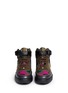 Figure View - Click To Enlarge - VALENTINO GARAVANI - Camouflage print canvas leather high top sneakers