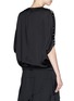 Back View - Click To Enlarge - CHLOÉ - Pearl embroidery silk satin top