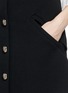 Detail View - Click To Enlarge - CHLOÉ - Button front virgin wool crepe skirt
