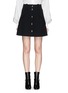 Main View - Click To Enlarge - CHLOÉ - Button front virgin wool crepe skirt