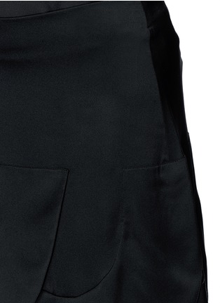 Detail View - Click To Enlarge - CHLOÉ - Layered ruffle silk satin mini skirt