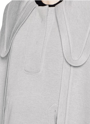 Detail View - Click To Enlarge - CHLOÉ - Oversize collar jersey cape coat