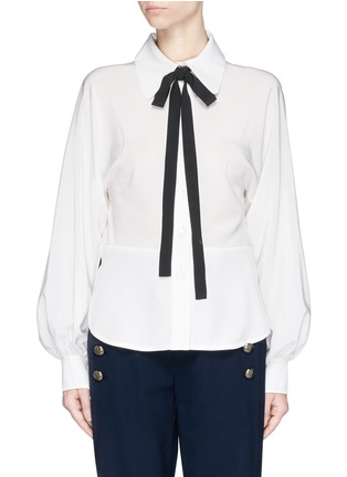 Main View - Click To Enlarge - CHLOÉ - Neck tie silk blouse
