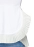 Detail View - Click To Enlarge - CHLOÉ - Chiffon pleat hem cotton T-shirt