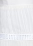 Detail View - Click To Enlarge - CHLOÉ - Guipure lace trim pleat crépon skirt