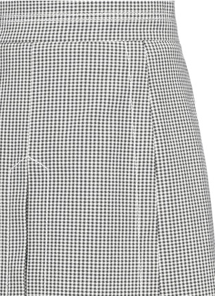 Detail View - Click To Enlarge - CHLOÉ - Houndstooth wool pleat mini skirt