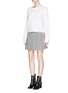 Figure View - Click To Enlarge - CHLOÉ - Houndstooth wool pleat mini skirt