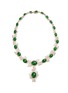 Main View - Click To Enlarge - SAMUEL KUNG - Diamond jade 18k white gold necklace