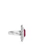 Detail View - Click To Enlarge - KENNETH JAY LANE - Ruby crystal ring