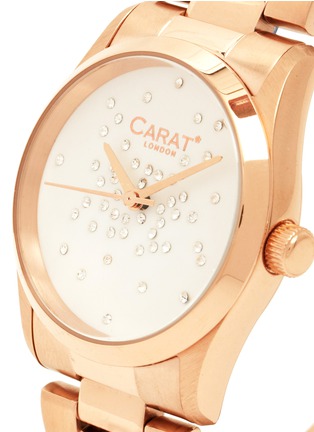 Detail View - Click To Enlarge - CARAT* - Chelsea rose gold-tone (white) watch