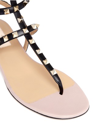 Detail View - Click To Enlarge - VALENTINO GARAVANI - Rockstud caged leather sandals