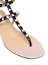 Detail View - Click To Enlarge - VALENTINO GARAVANI - Rockstud caged leather sandals
