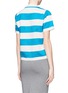 Back View - Click To Enlarge - STELLA JEAN - Rugby stripe short-sleeve sweater