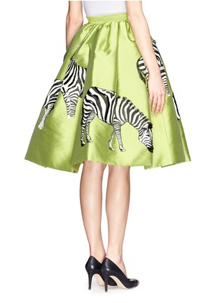 Back View - Click To Enlarge - STELLA JEAN - Zebra embroidery skirt