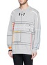 Front View - Click To Enlarge - GIVENCHY - Basketball court abstract print sweatshirt