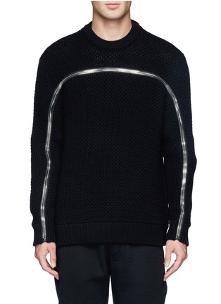 Givenchy - Zip Eyelet Knit Sweater | Men | Lane Crawford