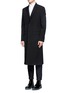 Front View - Click To Enlarge - GIVENCHY - Satin back panel tuxedo coat