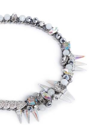 Detail View - Click To Enlarge - MOUNSER - Crystal vine spike necklace