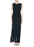 Main View - Click To Enlarge - ACNE STUDIOS - Asymmetric crepe satin dress 