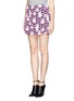 Front View - Click To Enlarge - OPENING CEREMONY - Graphic print trompe l'oeil crepe skirt