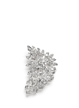 Main View - Click To Enlarge - MOUNSER - Crystal flower single earcuff