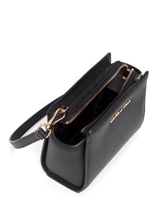 Detail View - Click To Enlarge - MICHAEL KORS - 'Selma' mini saffiano leather messenger bag
