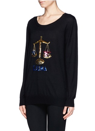 Front View - Click To Enlarge - MARKUS LUPFER - 'Libra' sequin sweater