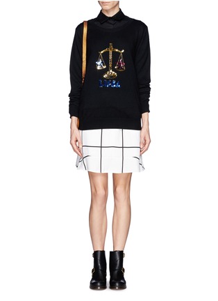 Figure View - Click To Enlarge - MARKUS LUPFER - 'Libra' sequin sweater