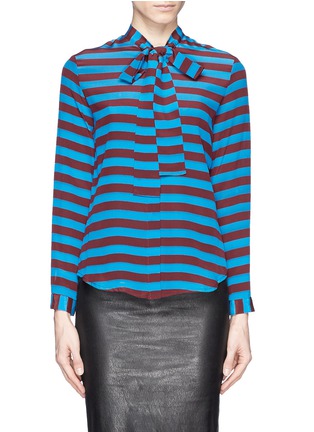 Main View - Click To Enlarge - STELLA JEAN - 'Daria' stripe silk blouse