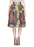 Main View - Click To Enlarge - STELLA JEAN - 'Irma' abstract peacock feather print structured skirt