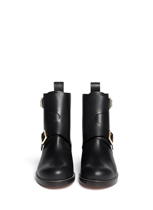 Figure View - Click To Enlarge - CHLOÉ - Buckle leather ankle boot