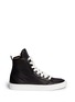 Main View - Click To Enlarge - MM6 MAISON MARGIELA - Micro diamond perforation panel shearling leather sneakers