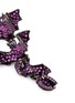 Detail View - Click To Enlarge - LYDIA COURTEILLE - Diamond sapphire rhodium 18k gold bat drop earrings
