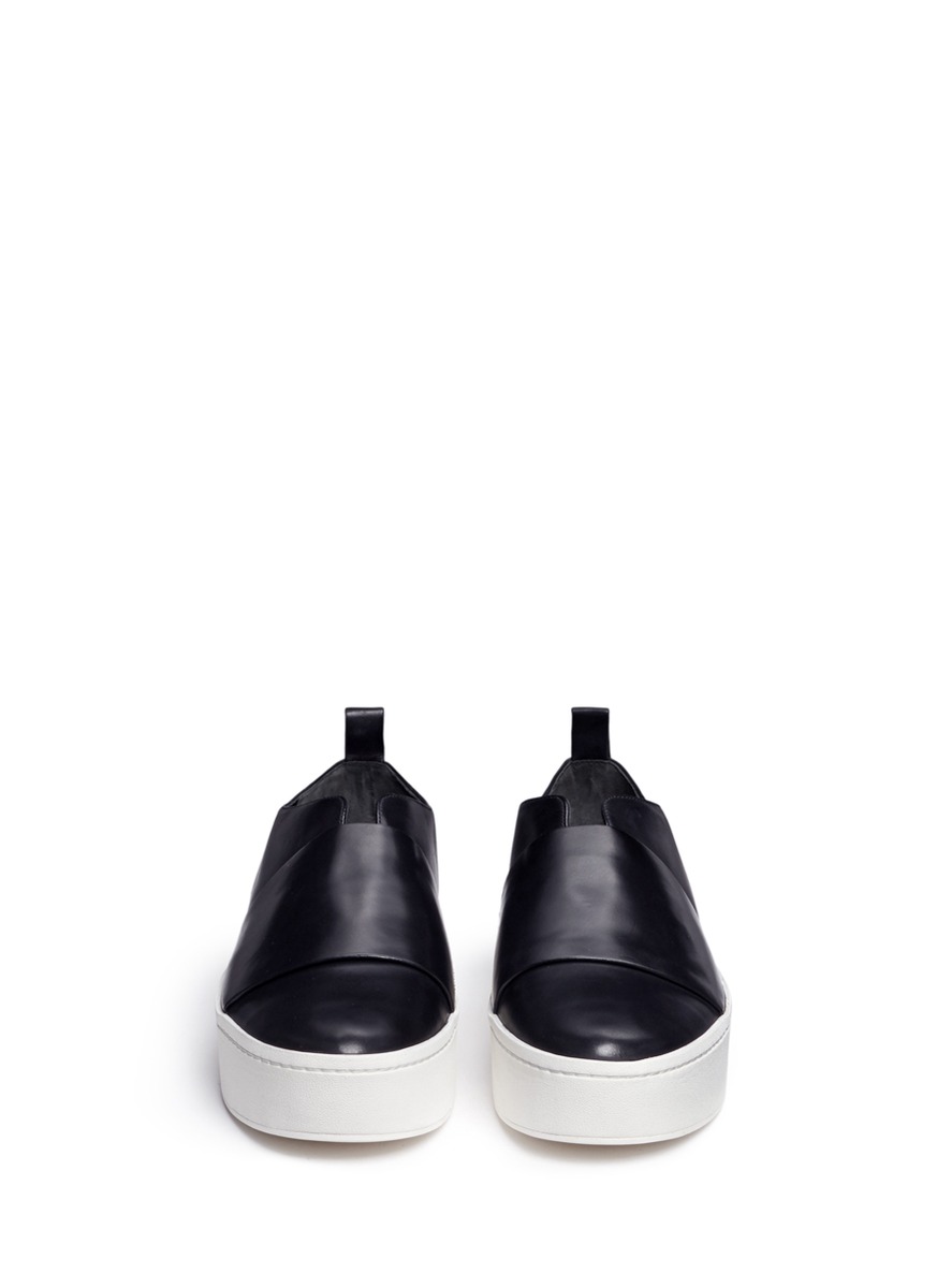 Vince wallace discount leather platform sneakers