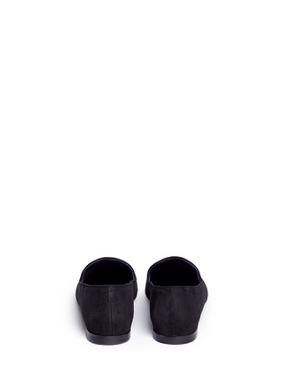 Back View - Click To Enlarge - VINCE - 'Bray' square toe suede slip-ons