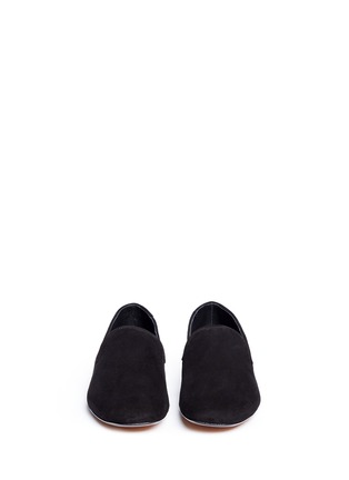 Front View - Click To Enlarge - VINCE - 'Bray' square toe suede slip-ons