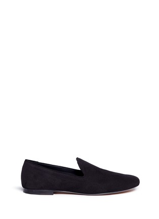 Main View - Click To Enlarge - VINCE - 'Bray' square toe suede slip-ons