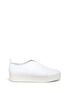 Main View - Click To Enlarge - VINCE - 'Wallace' wide band leather platform skate slip-ons