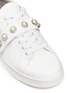 Detail View - Click To Enlarge - PEDDER RED - x Fleamadonna Faux pearl leather sneakers