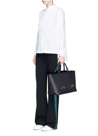 Front View - Click To Enlarge - SACAI - Two-way cowhide leather tote