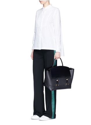 Figure View - Click To Enlarge - SACAI - Two-way cowhide leather tote